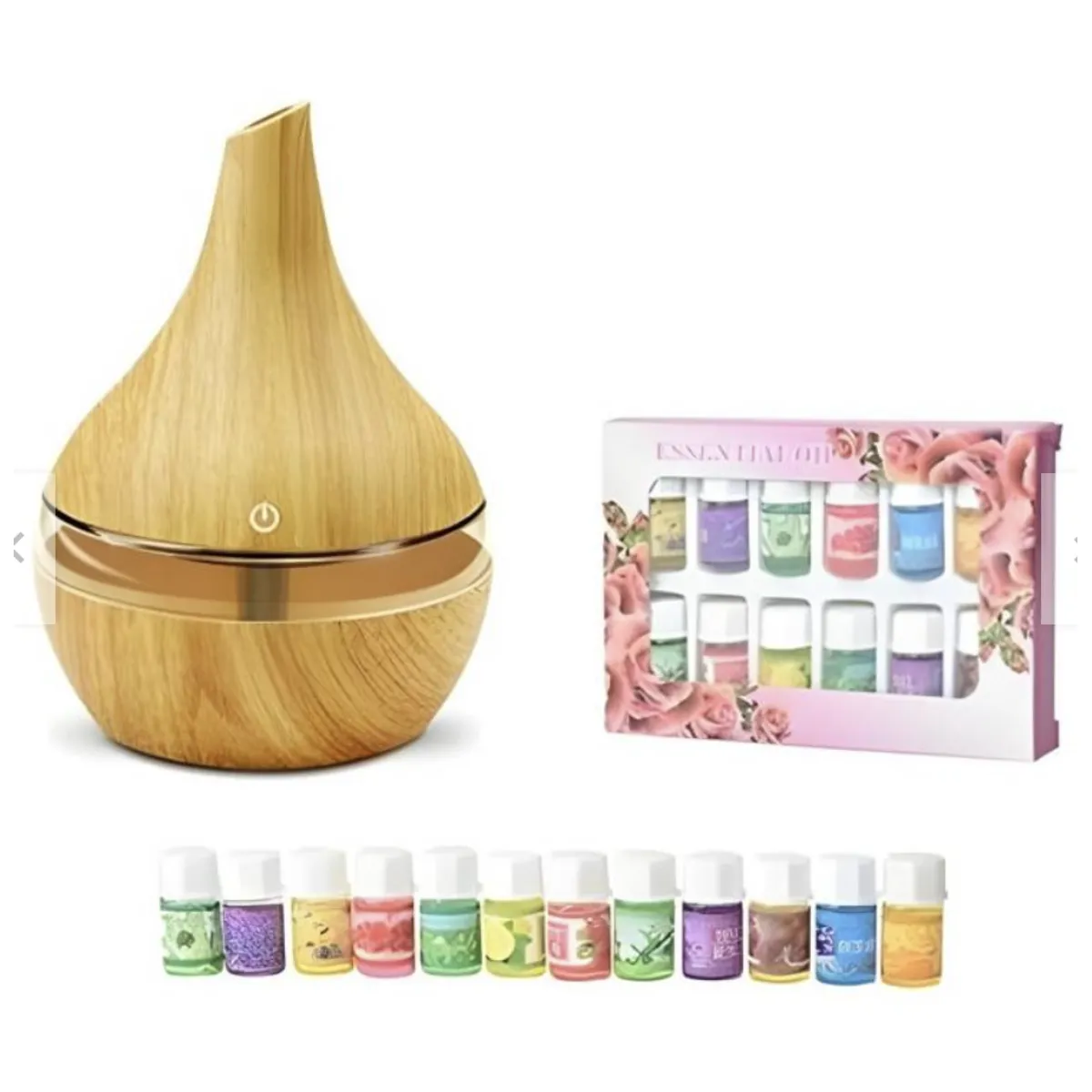 GENERICO - Humidificador Aromatizador Usb Difusor + 12 Esencias