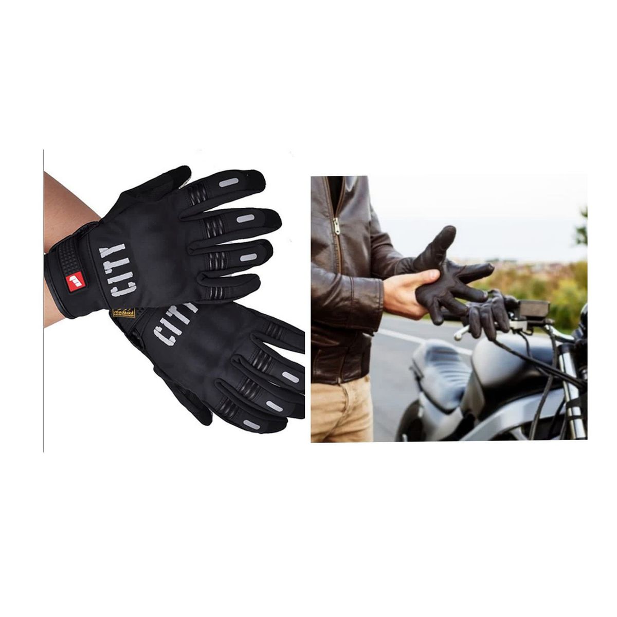 MADBIKE - Guantes para moto madbike city talla M