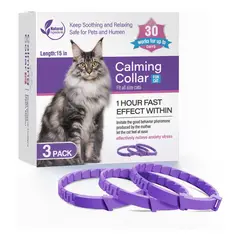 GENERICO - 3x Collar Calmante Gato Ajustable Calma Ansiedad Relajante