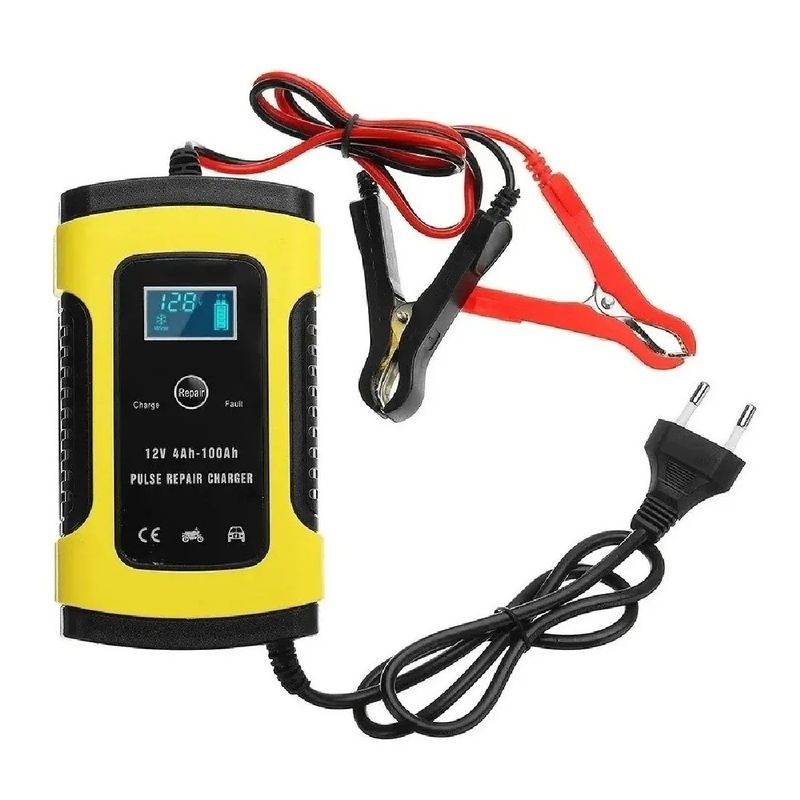 GENERICO - Cargador para Batería de Auto 12v Enchufe 220v
