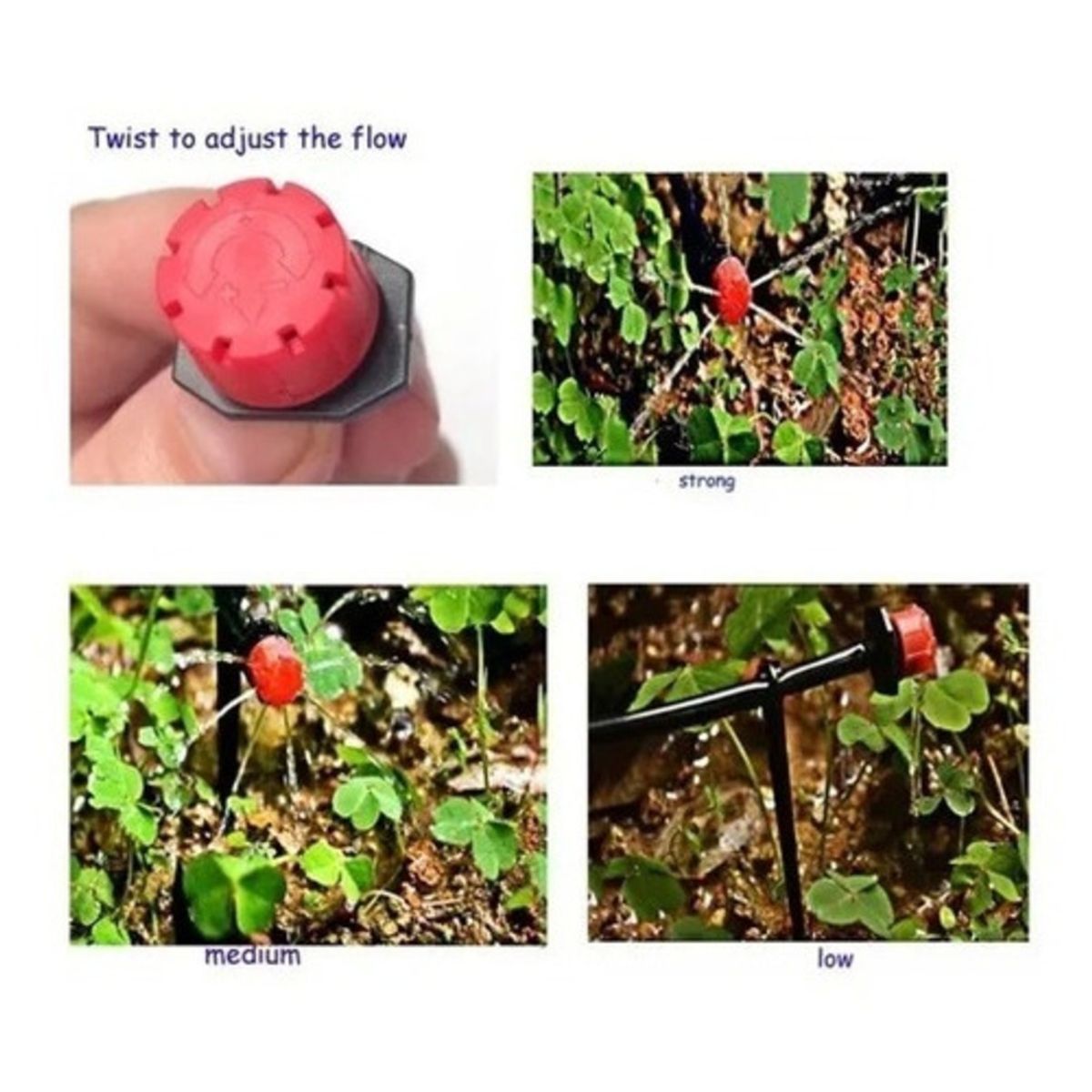 GENERICO - Gotero Ajustable 0-70 L/h Pack De 50