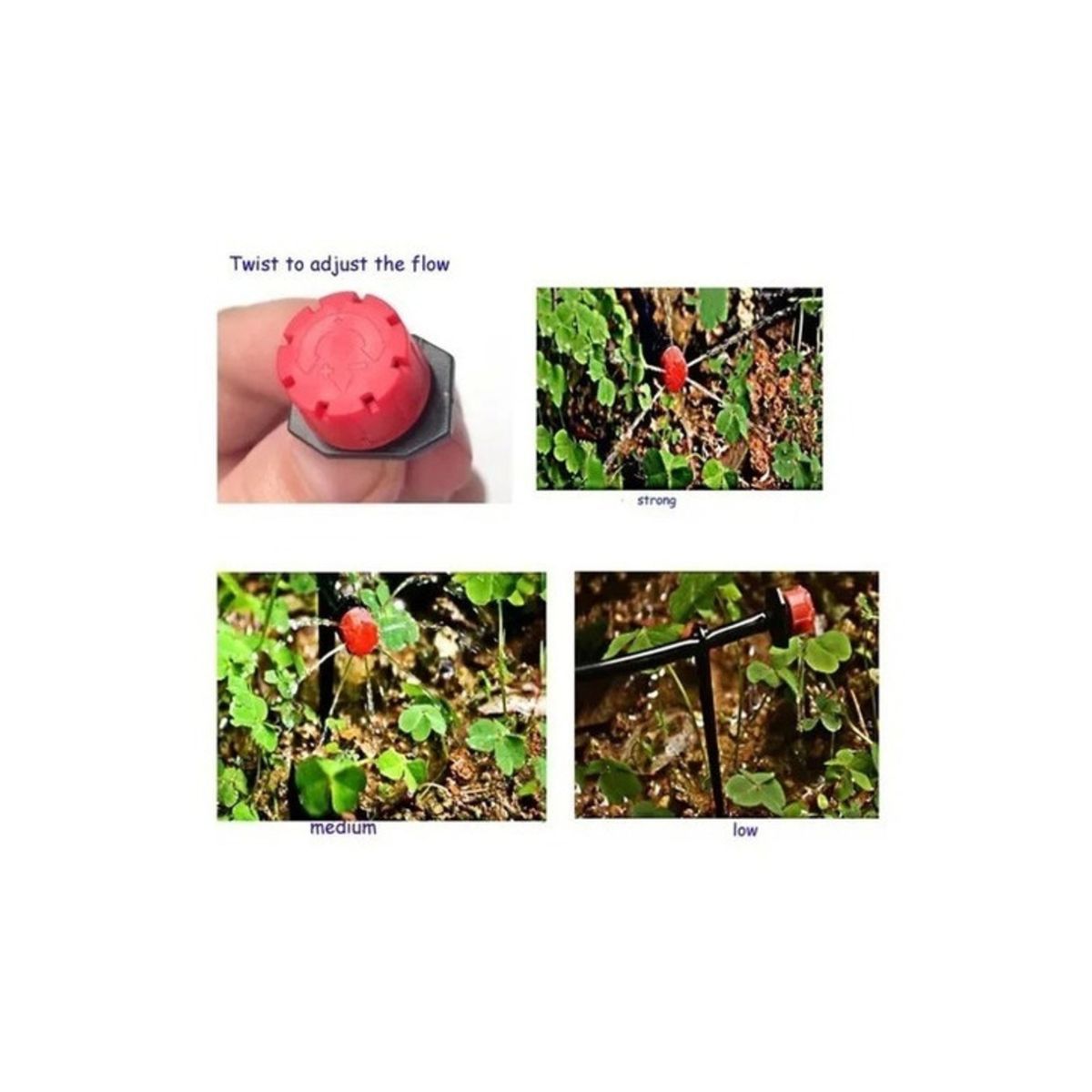 GENERICO - Gotero Ajustable 0-70 L/h Pack De 50