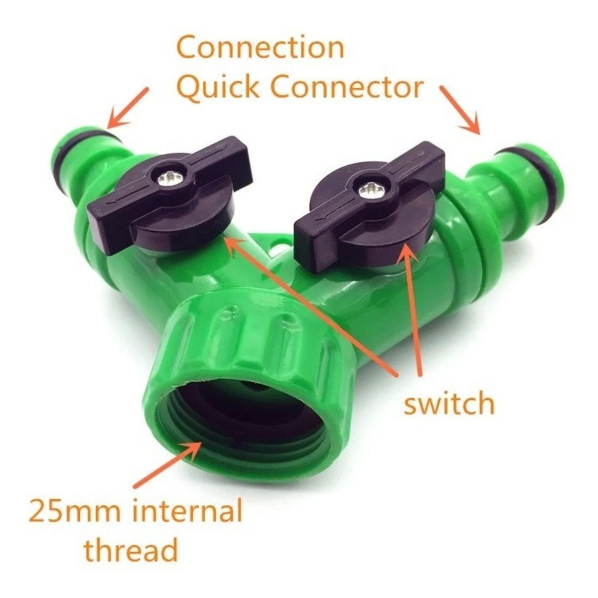 GENERICO - Dispositivo De Conexión De Riego, Divisor Manguera De Jardín