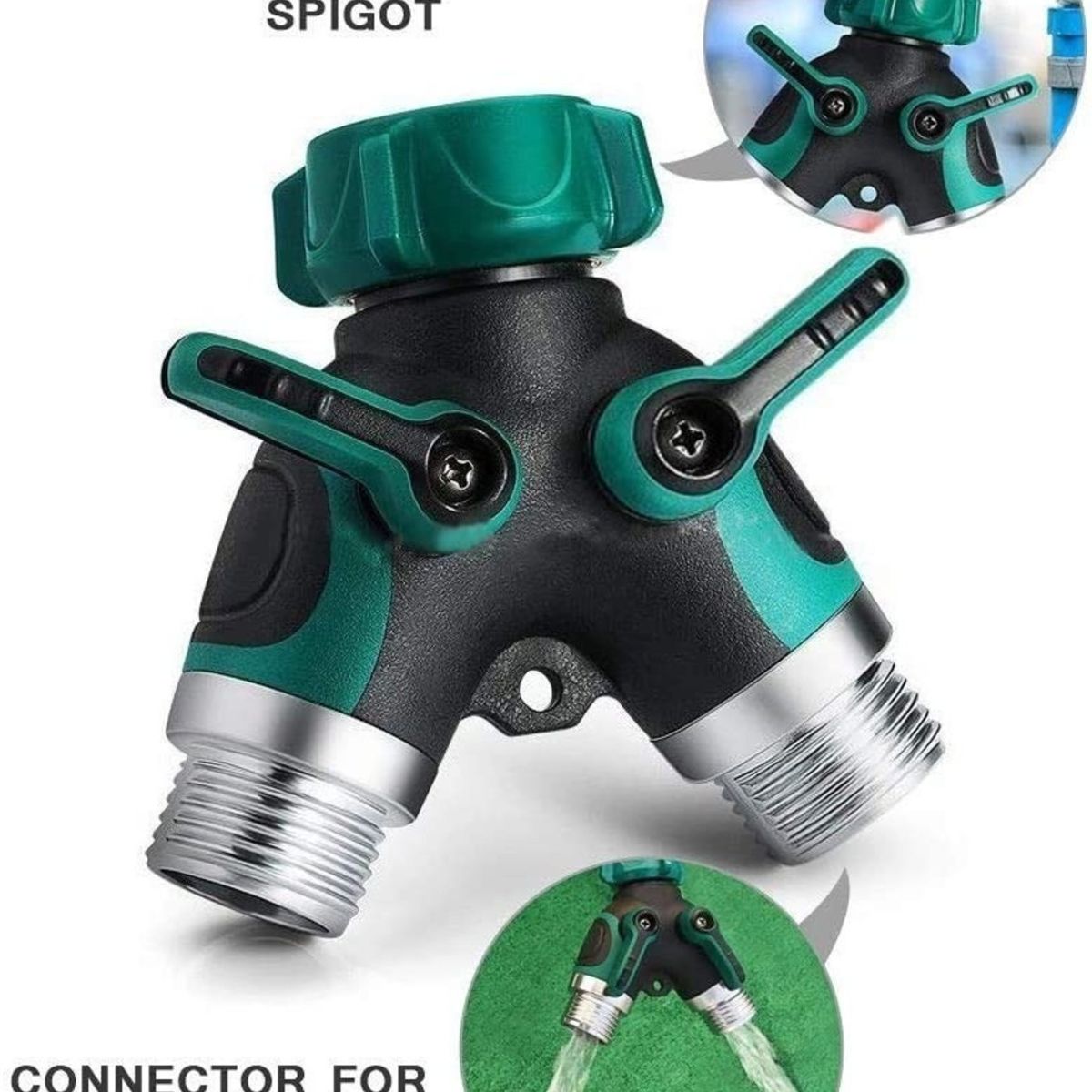 GENERICO - Dispositivo De Conexión De Riego, Divisor Manguera De Jardín