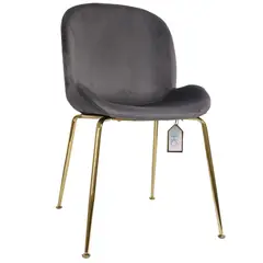 OH MI HOGAR - Silla Berta Velvet Gris Plomo