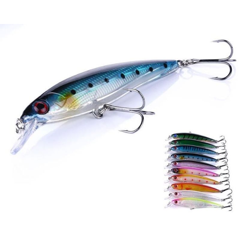 KUANGYE - Pack 10 Señuelos O Rapala Para Pesca De Corvina Y Lenguado