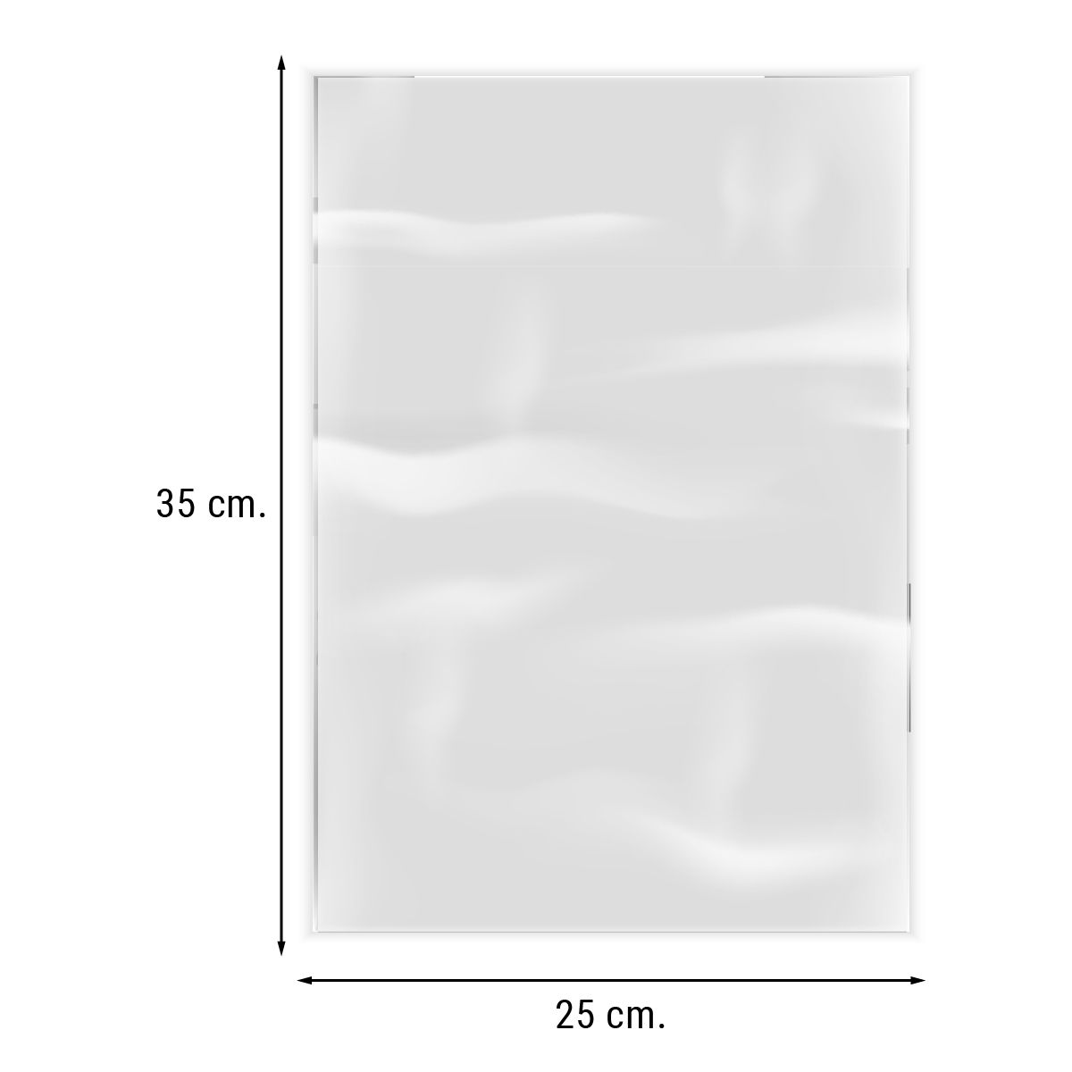 GENERICO - Bolsas Celofan Transparente 25x35 cm 100 Unidades