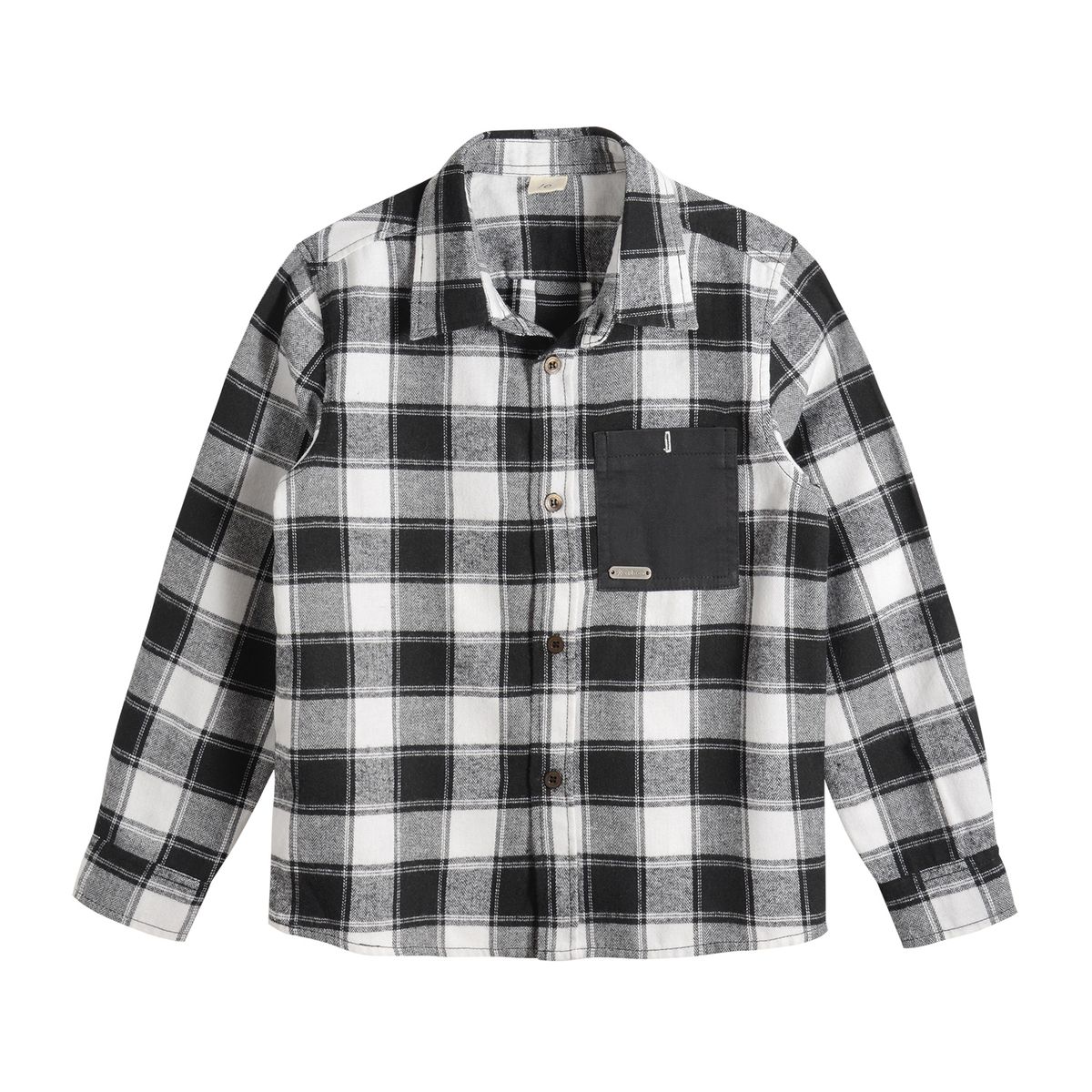 EXCEPTION - Camisa Escocesa Afranelada Algodón Niño