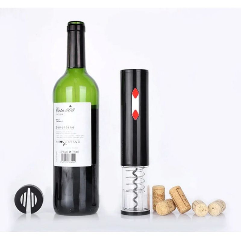 GENERICO - Descorchador Electrico Vino Sacacorcho Destapador