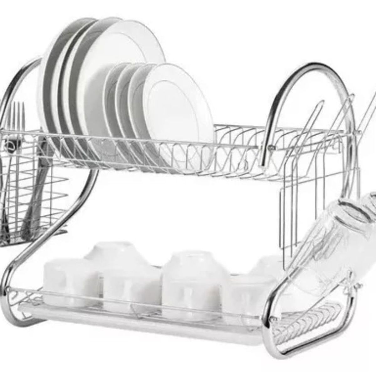 GENERICO - Secador Escurridor De Loza Y Vajilla Para Platos Premium