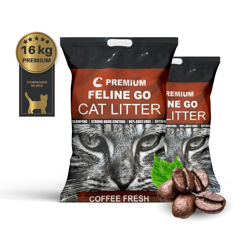 HOME GRASS - Arena para gatos Premium aroma Café 16k
