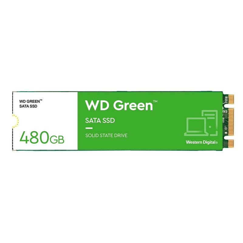 WESTERN DIGITAL - Unidad Estado Sólido Western Digital Green 480GB M.2 2280 - Verde