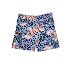 SAMIA - Bikini short para niña estampado celeste