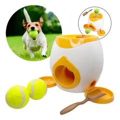GENERICO - Dispensador De Comida Interactivo Mascota Perro Lanza Pelota