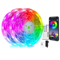 GENERICO - Luces Led Cinta 20 Metros Rgb Bluetooth
