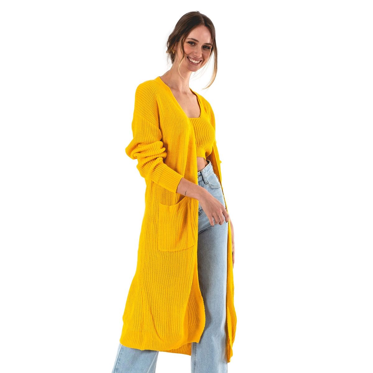 GUINDA - Tapado largo de hilo GUINDA Segel