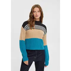 ESPRIT - Sweater De Punto A Rayas Mujer