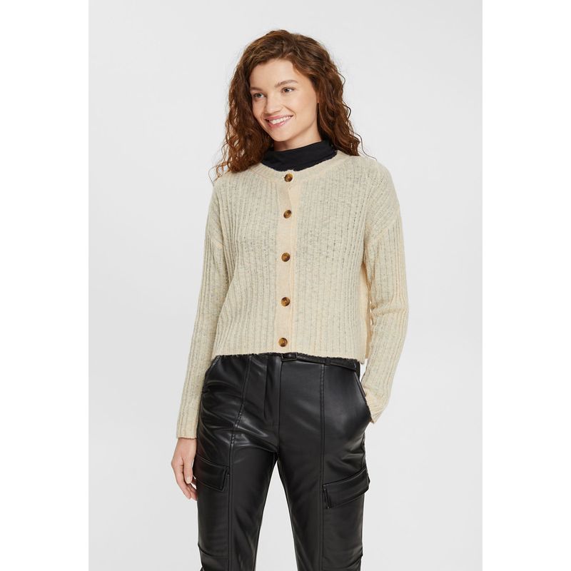 ESPRIT - Cárdigan Con Acabado Acanalado Mujer Esprit ESPRIT
