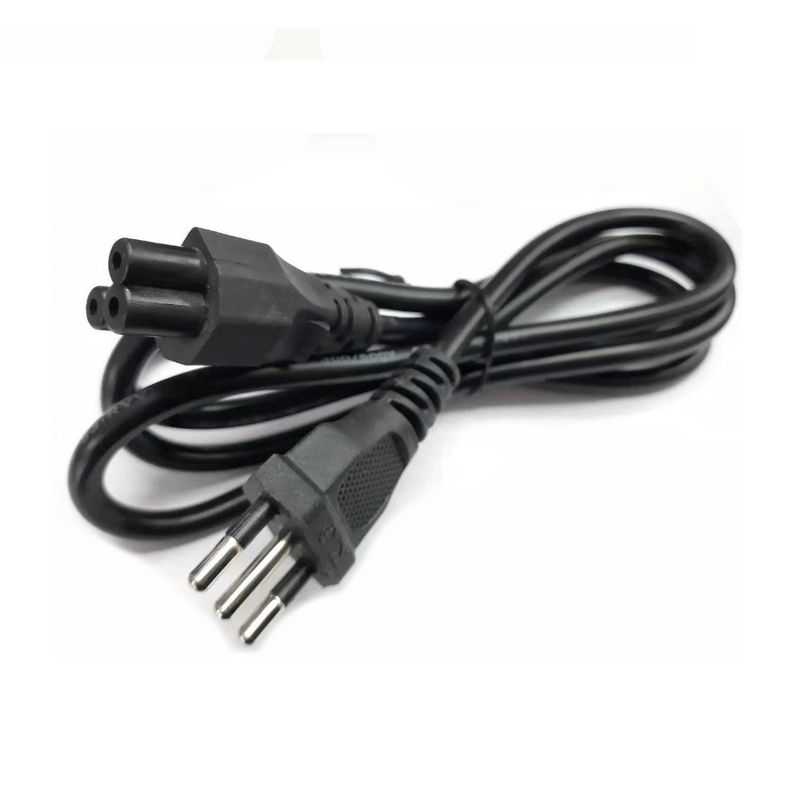 ELECTROLIT - Cable Poder Tipo Trebol Para Cargador Conector Nacional 220v - Negro