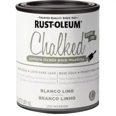 RUST OLEUM - Pintura tizada blanco lino 887ml Chalked Mimbral