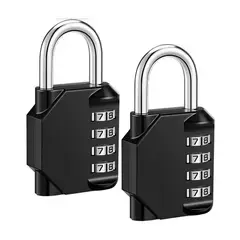 GENERICO - X2 Candado Para Locker Candado De Bloqueo 4 Digito Casillero