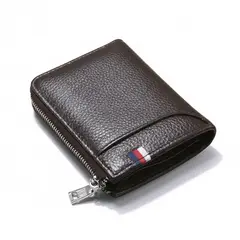 ZG STORE - Billetera Rfid Hombre Mujer Cuero Genuino Tarjetero Anticlonación