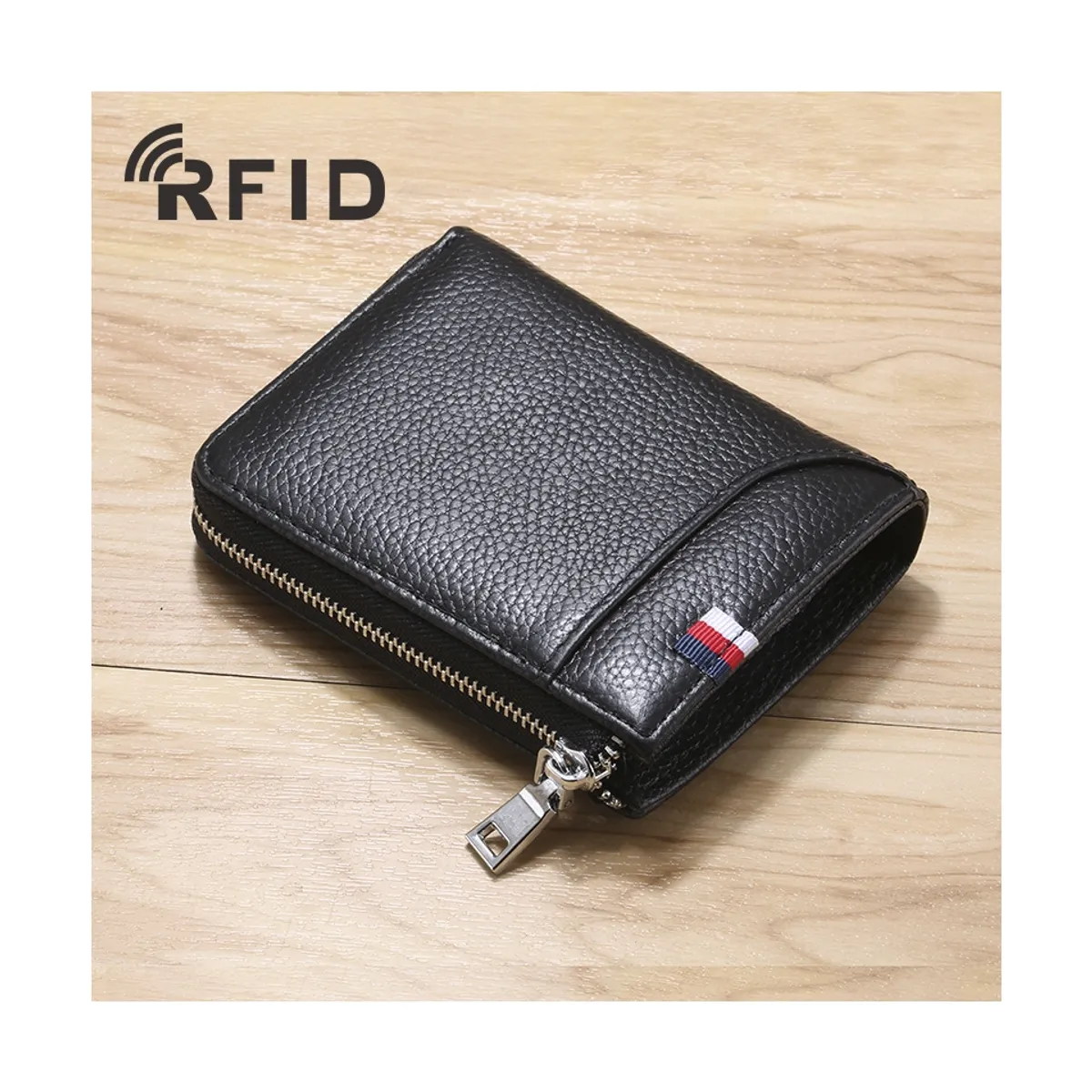 ZG STORE - Billetera Rfid Hombre Mujer Cuero Genuino Tarjetero Anticlonación