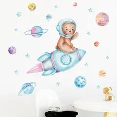 MY MOMI - Vinilos autoadhesivos pared oso bebe pieza decoracion