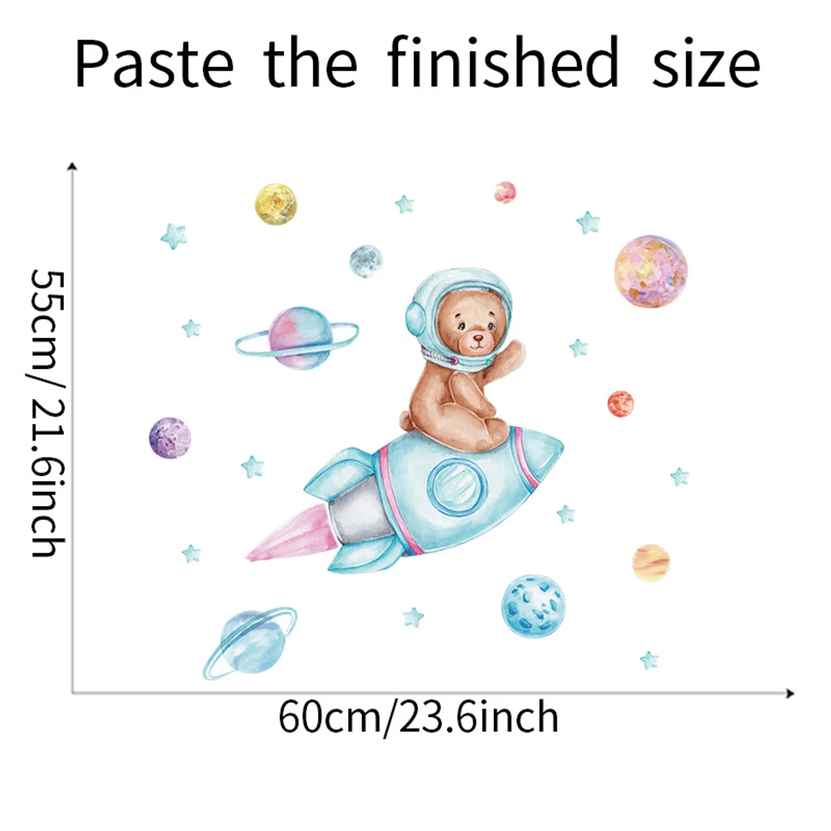 MY MOMI - Vinilos autoadhesivos pared oso bebe pieza decoracion