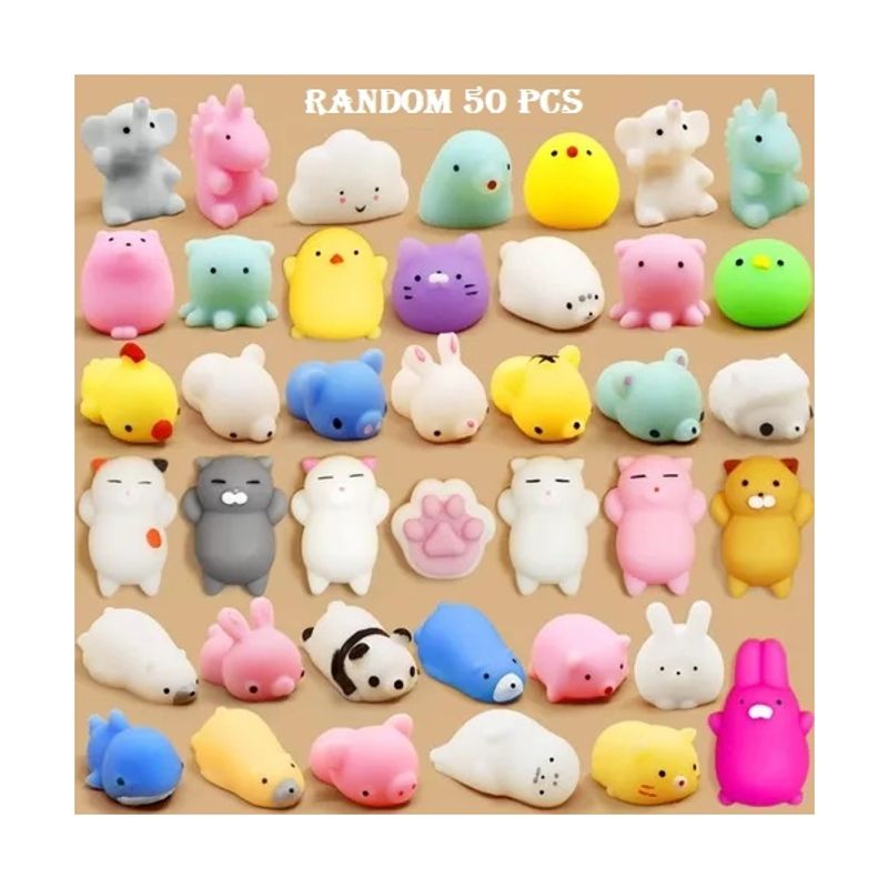 GENERICO - Paquete 50u Squishy Juguetes Antiestrés Mochi Squishy Toys