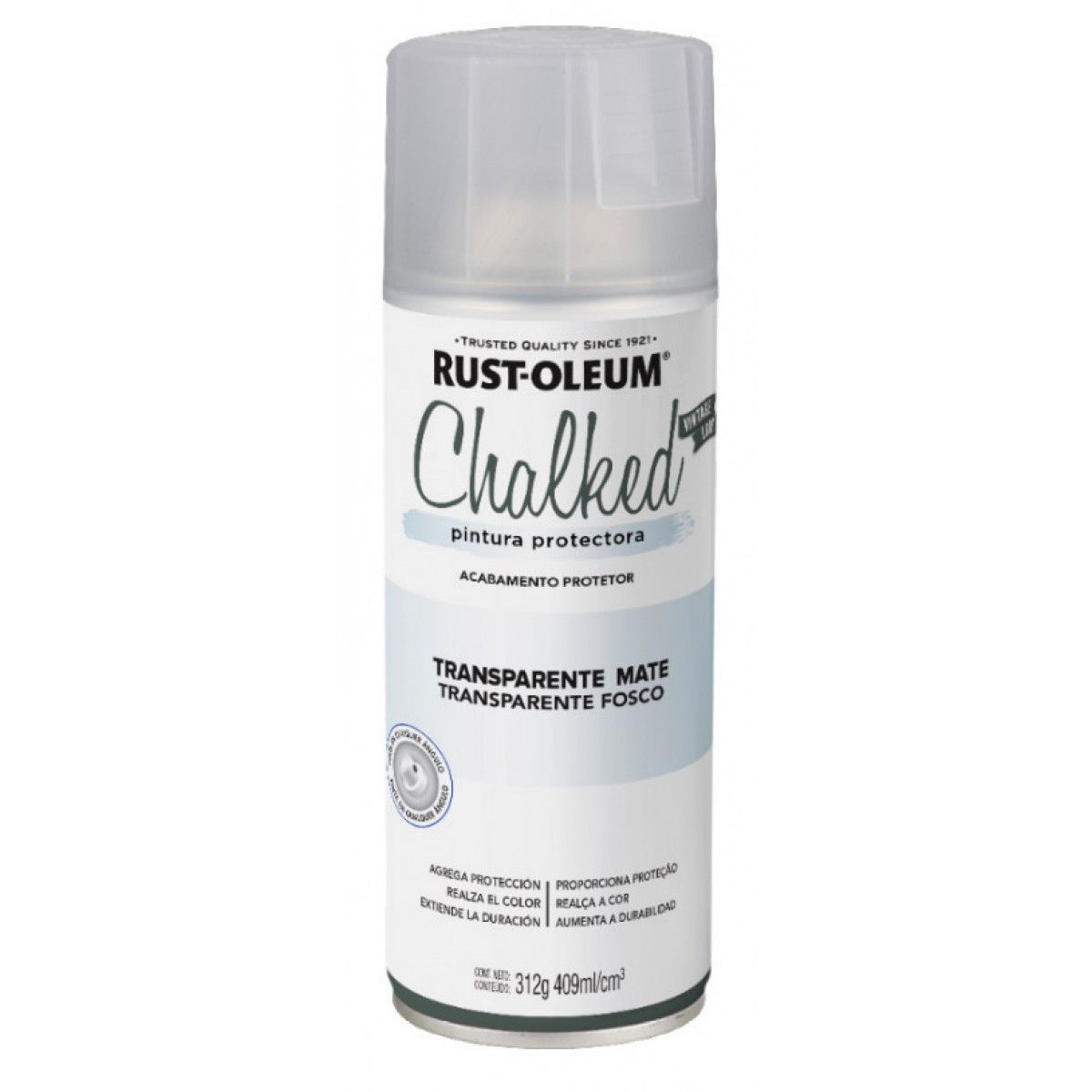RUST OLEUM - Pintura en spray protectora transparente mate 340 Rust Oleum
