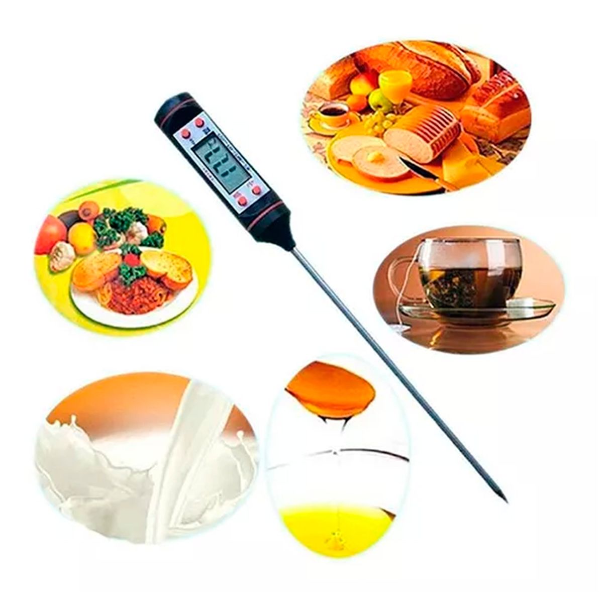 ESHOPANGIE - Termómetro Para Medir La Temperatura De Alimentos Cocina