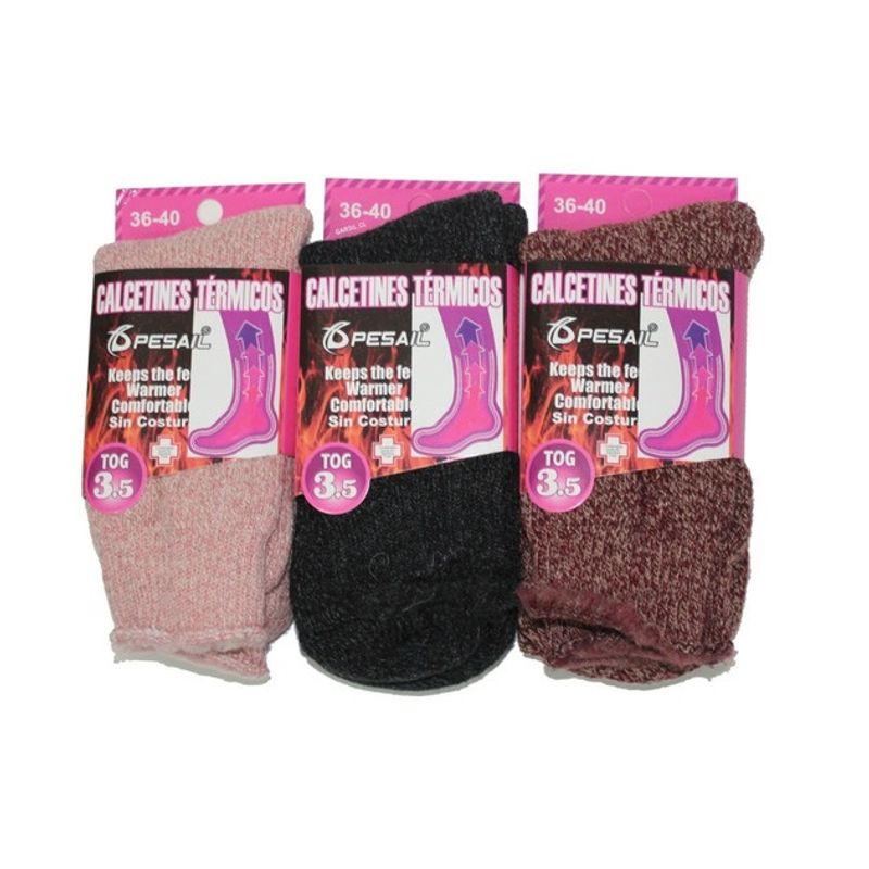 GARSIL - 6 Calcetines Ultra Termicos Gruesos Para Mujer - Sin Costuras