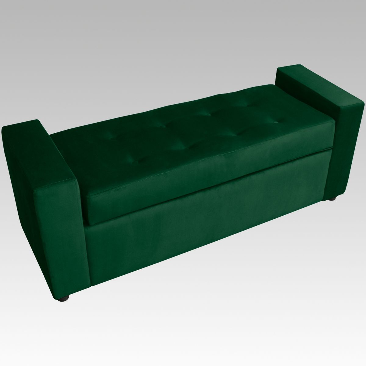 GENERICO - Banqueta Baúl 8 Botones Vigo - Verde