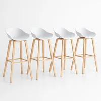 Pack de 4 Taburetes Nordic - Blanco