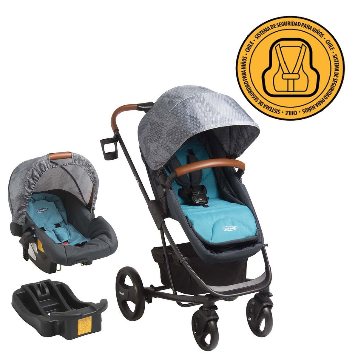 BEBESIT - Coche Travel System Nexus Turquesa Bebesit