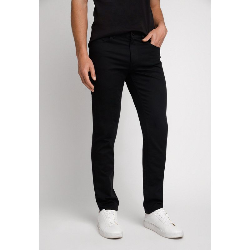 PERRY ELLIS - Pantalón Negro 5 Bolsillos