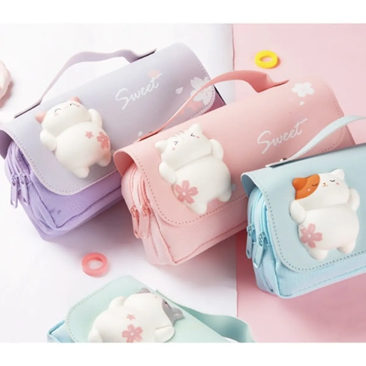 GENERICO - Estuche De Lápices 3 Capa Gran Capacidad Squishy Antiestrés