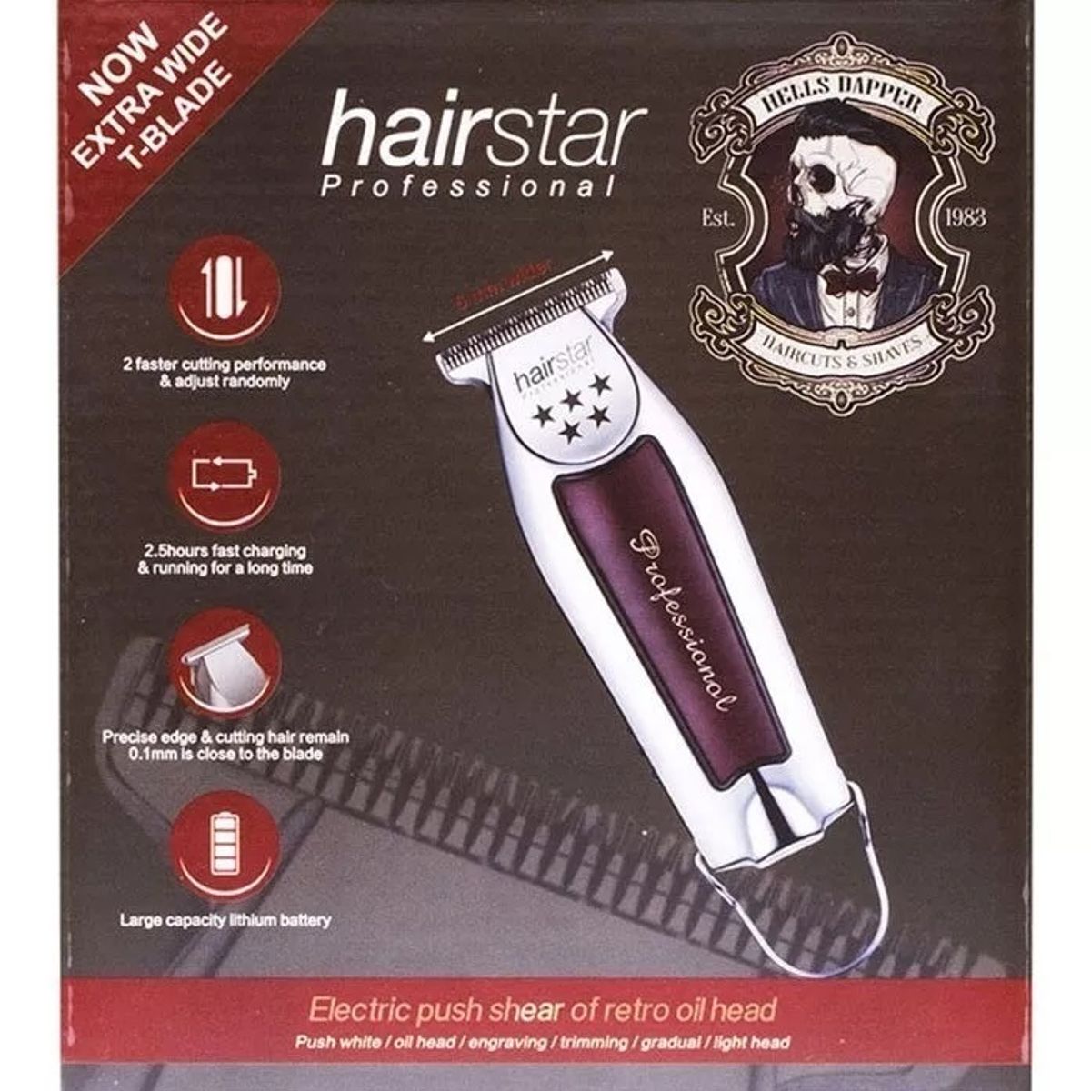 GENERICO - Hairstar® Desvelladora Trimmer Inalámbrica Profesional