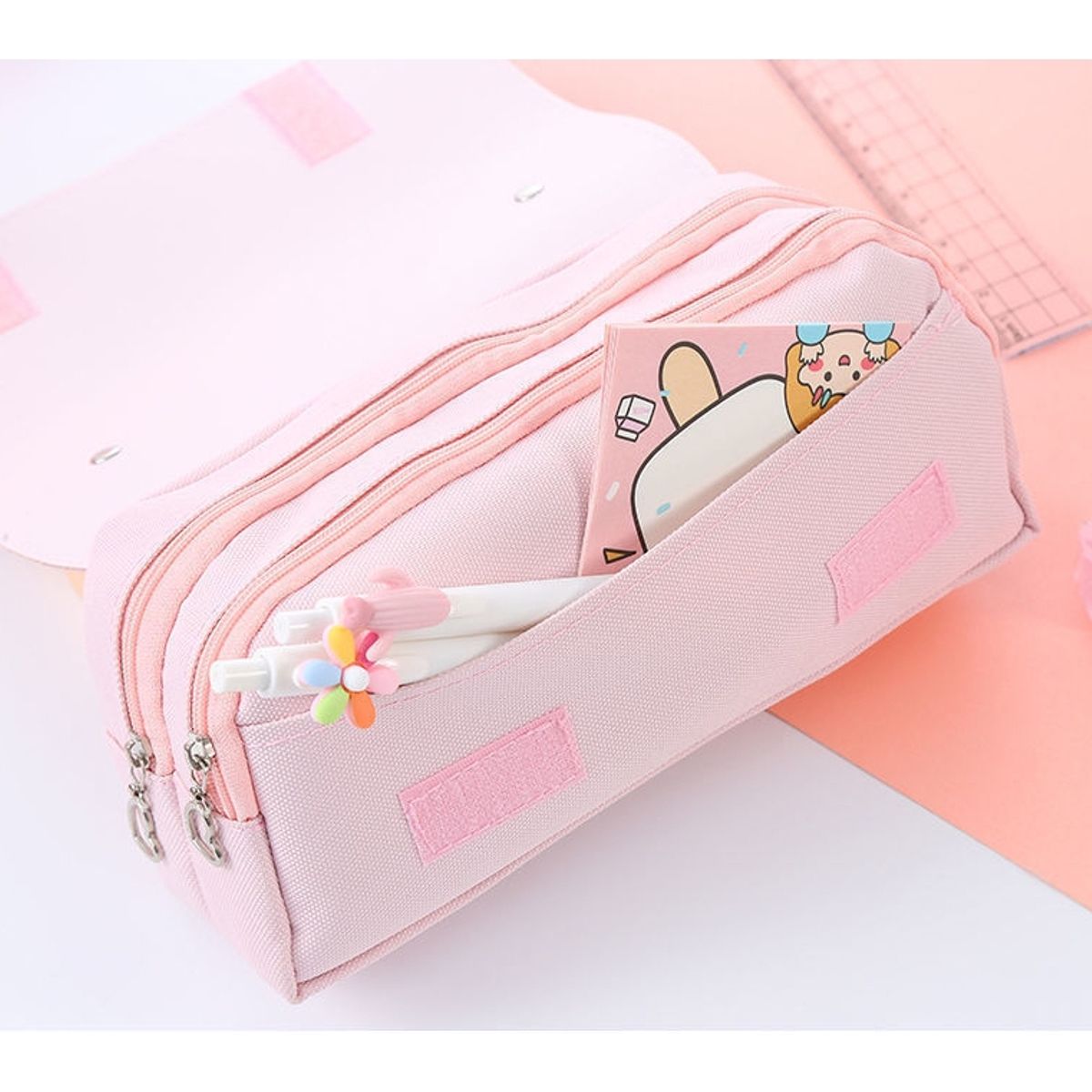 ZG STORE - Estuche De Lápices 3 Capa Gran Capacidad Squishy Antiestrés