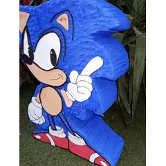 GENERICO - Piñata temática Sonic de 60cm
