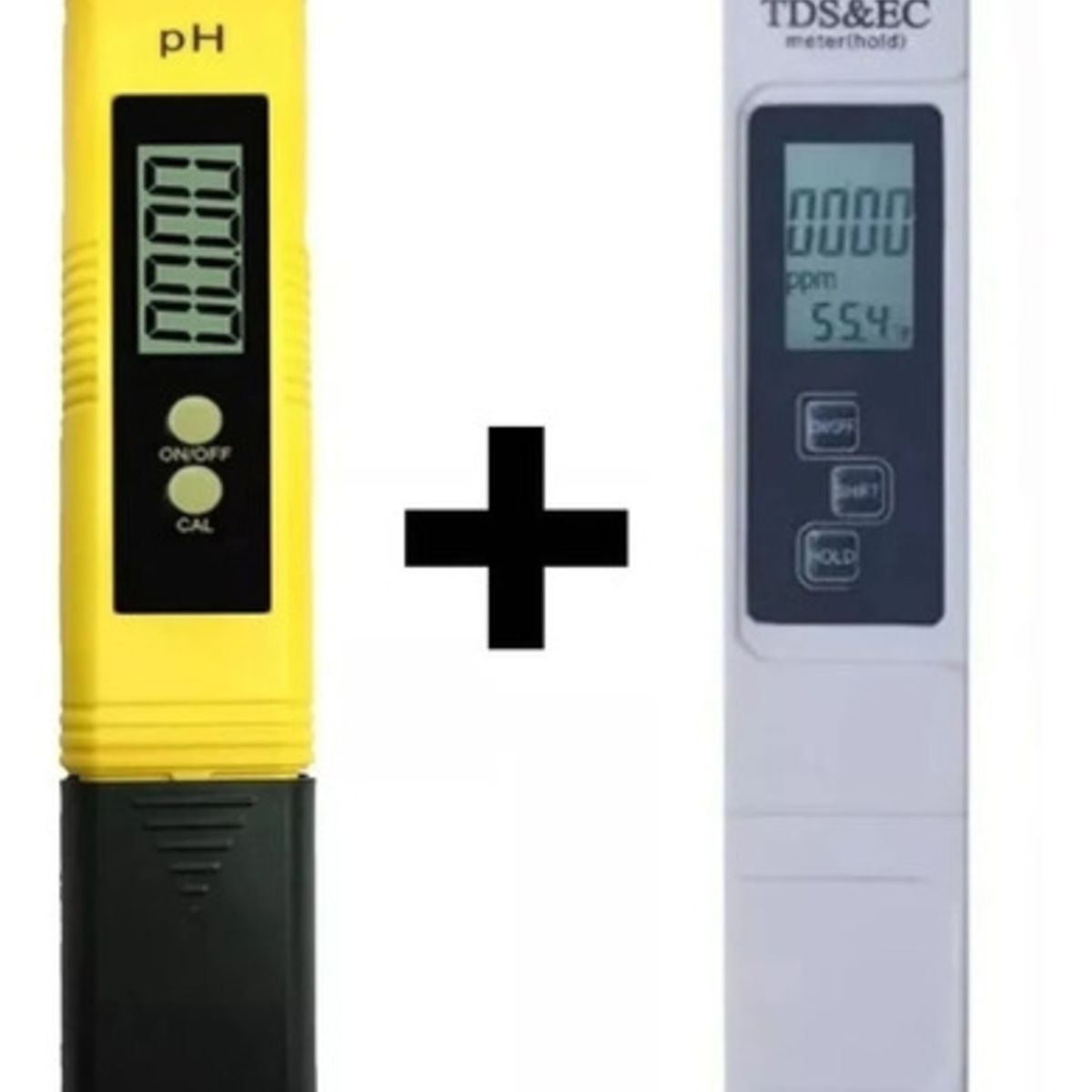 GENERICO - Pack Medidor De Ph Digital + Medidor De Ec Tds Y 2 Buffer