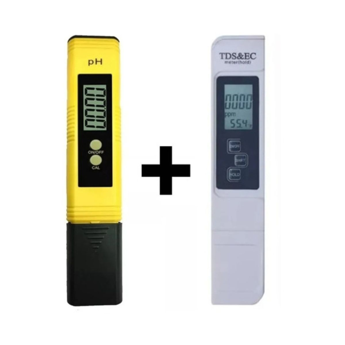 GENERICO - Pack Medidor De Ph Digital + Medidor De Ec Tds Y 2 Buffer