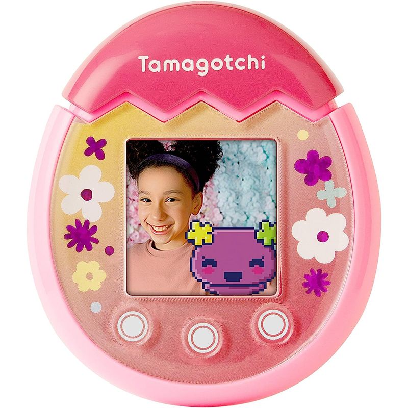 BANDAI - Tamagotchi Pix Original Floral Rosa Mascota Virtual