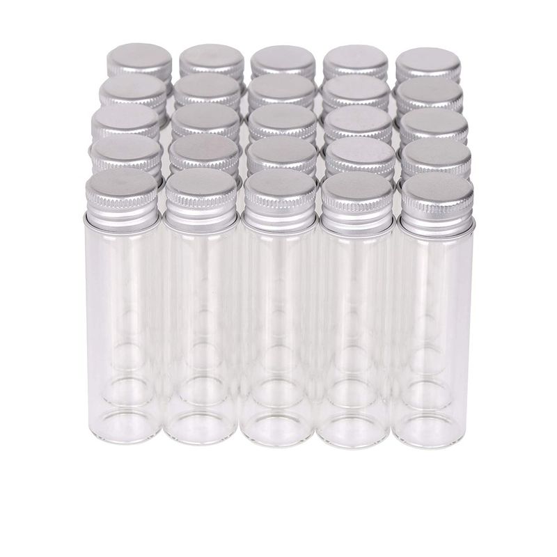 GENERICO - 12 Frascos Vidrio 22x80 mm Tapa Rosca 20 ml