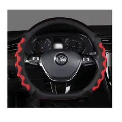 GENERICO - Funda Cubre Auto Volante Antideslizante 216010 Rojo