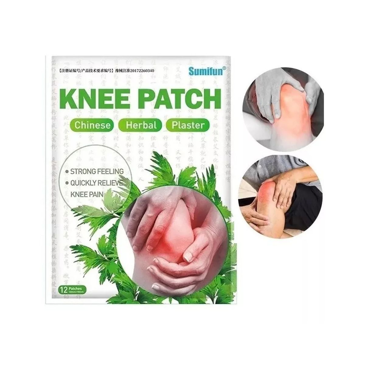 GENERICO - 10 Parches Aliviar Calmar Eliminar Dolor Rodilla De Ajenjo