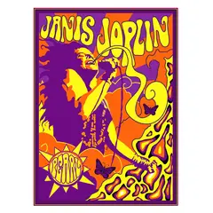 GENERICO - Janis Joplin cuadro de 50 x 70 cm.