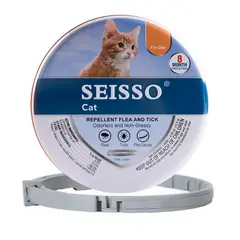 GENERICO - Collar De Gato Seisso Antipulgas Garrapatas 38 Cm 8 Meses