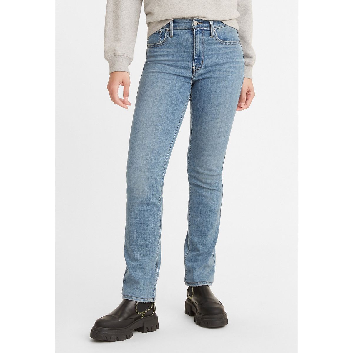 LEVIS - Jeans Mujer 724 High-Rise Straight Azul Levis